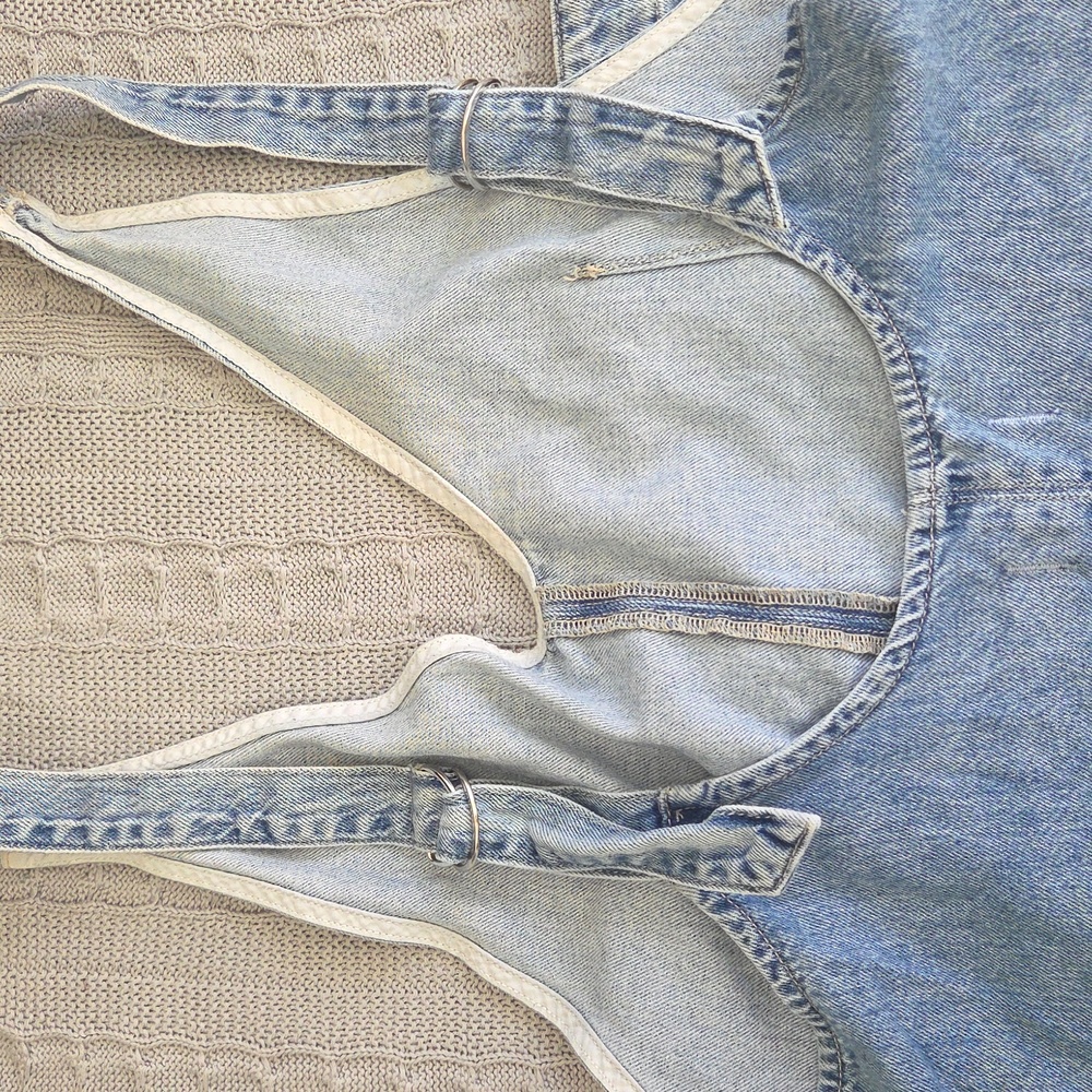 Free People We the Free High Roller Jumpsuit Blue Denim Extra Large XL - Picture 10 of 11